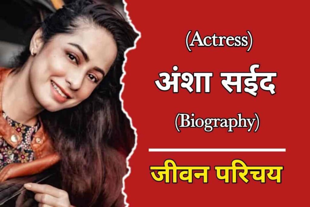 अंशा सईद का जीवन परिचय | Ansha Sayed Biography In Hindi